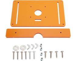 Allecto Plus - Bordstract routertafel-inzetplaat van technische kunststof, freessjablonen voor CNC-bewerking, voorgeboord, compatibel met meerdere routers - Gemakkelijk Frezen - Duurzaam Materiaal