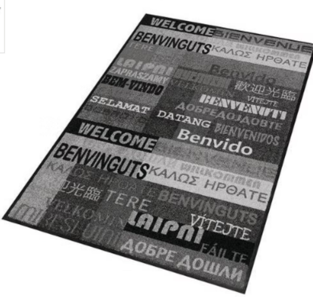 Decoratieve entreemat - New Welcome grijs - Notrax - 90 x 60 cm