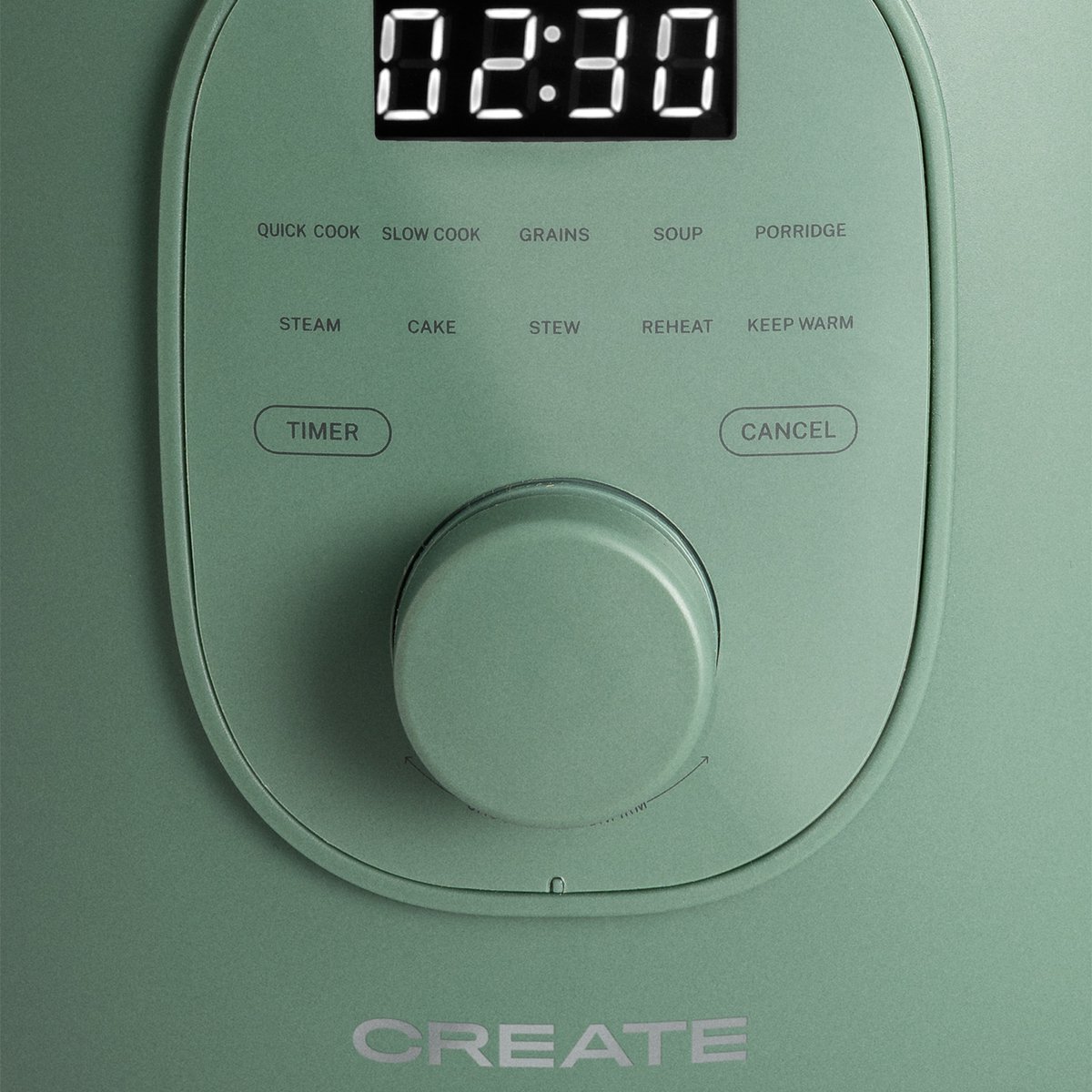 CREATE Rice Cooker Elektrische rijstkoker, multifunctioneel, 1,2 l