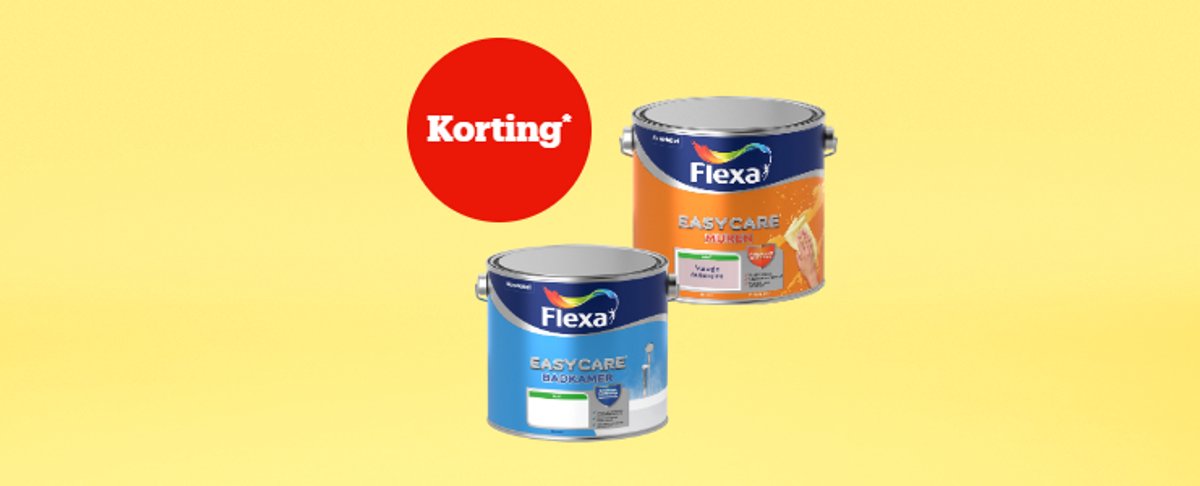 Korting* op muurverf