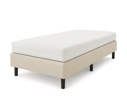 Nessa® - 80x200 - Boxspring Furkan - Crème - Beige - Inclusief Matras Nessa® - 80x200 - Boxspring Furkan - Crème - Beige - Inclusief Matras