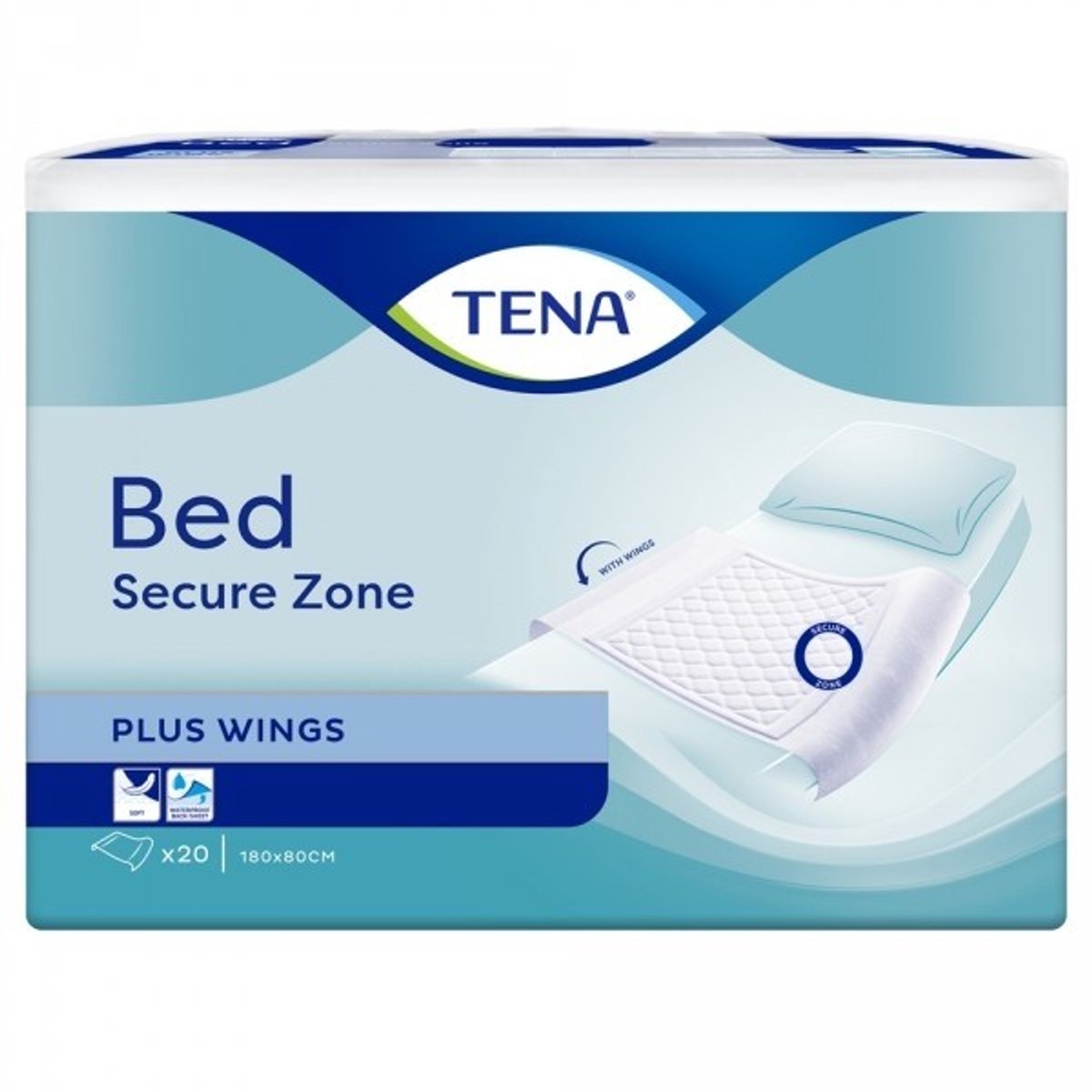 Tena Bed Plus 80 x 180 cm (bordable) - 4 paquets de 20 protections