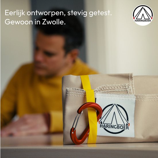 Haringboer® Tentharingen - 18 cm Y-vorm Haringen - 16 stuks Grondpennen - Lichtgewicht 12 gram per stuk - Aluminium (7000-series) Haringen Tent - Zachte tot Middelharde Ondergrond - Inclusief Trekkoord en Haringzak van Haringboer® — afbeelding 2