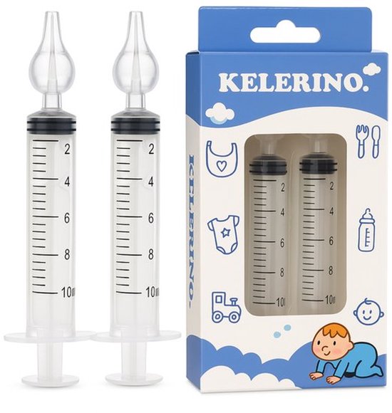 Neus Reiniger Baby - Neusreiniger - Neusspuit - 2 Stuks - KELERINO.
