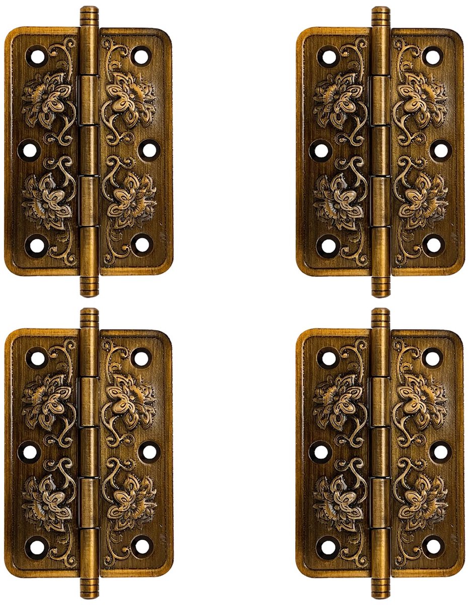 Ibenzoa® Decoratieve antieke scharnieren voor meubels en deuren met vintage uitstraling