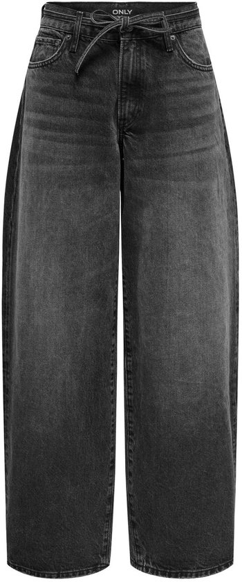 Only Jeans Onlgianna Mw Straight Dnm Dot980 No 15347094 Washed Black Dames Maat - W32 X L32