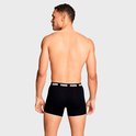 Zwarte Puma boxershorts met witte PUMA-band, gezien vanaf de achterkant
