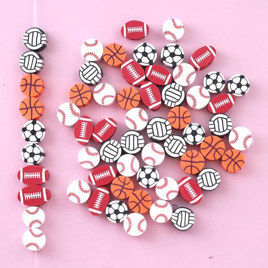 Foto: 300 stuks polymeerkralen in 5 diverse kleuren voor sieraden maken bal 