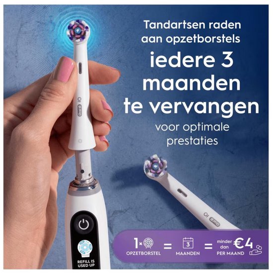 Oral-B iO Radiant White Opzetborstels Wit - 2 Stuks