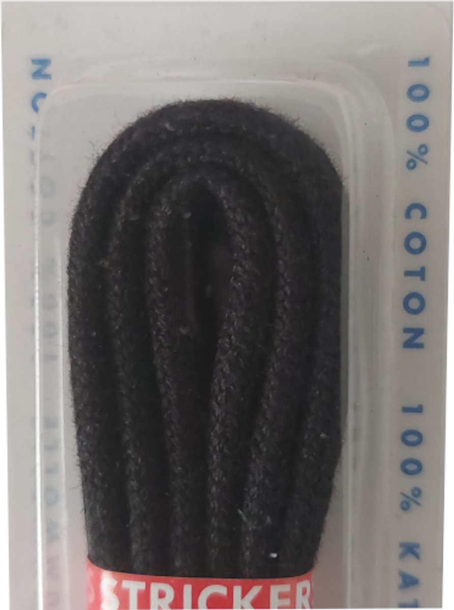 Dumco Veter - Zwart - Rond - Koord Veters - Lengte 75 cm - Dikte 3 mm - Schoenveter