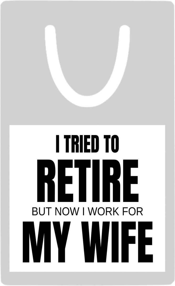 Hacebo® - I tried to retire metalen boekenlegger- Pensioen - werken voor vrouw - werk - afscheidscadeau - verjaardagscadeau - kado Bladwijzer boekenleggers - 7.6 cm x 5cm