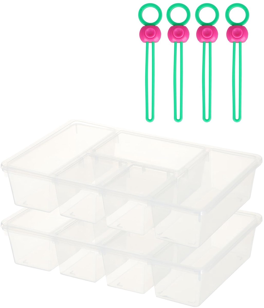 Groente organizers voor koelkast - transparante bakken - 2-pack