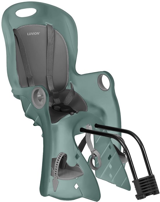 LUVION® Fietsstoel Urban Teal - Fietstoeltje achter - Achterzitje - Teal