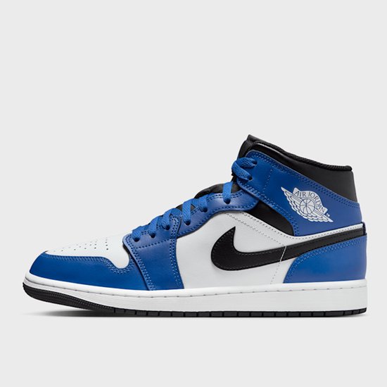 Air Jordan 1 Mid - Heren - Sneaker - Blauw/Wit/Zwart - Maat 42.5 - LET ...