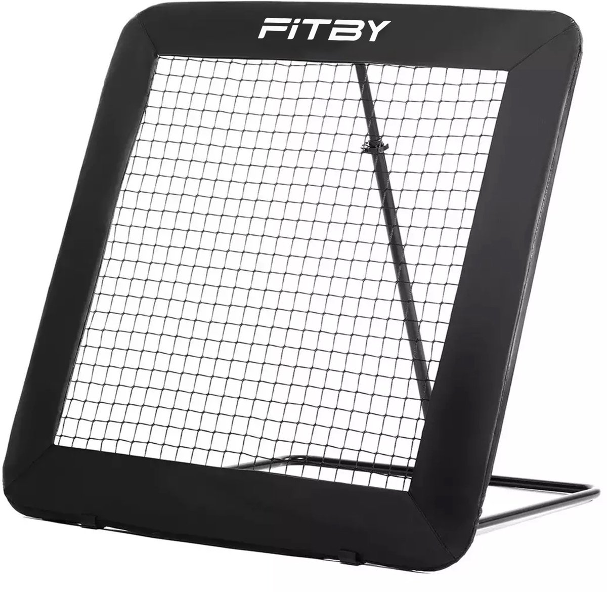 Fitby Rebounder - Rebounder Voetbal - Rebounder Trampoline - Bouncer - Kickback - 100x100CM - Zwart
