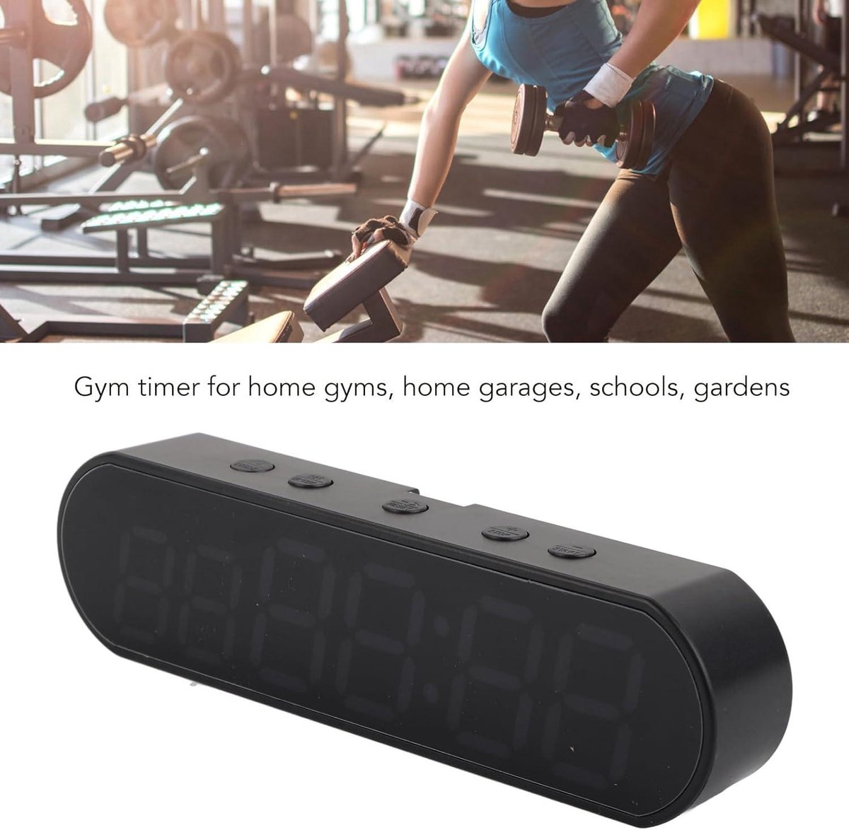 Gym Timer - Multifunctionele Draagbare Interval Workout Timer voor Boksen HIIT Fitness - 1000mAhUSB Fitness Sport Wekker met Bediening — cadeau in Sport & Outdoor - foto 3