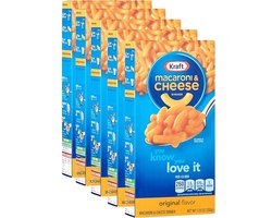Kraft Mac & Cheese 15x206g verpakking | Romige kaasdip & verrijkte macaroni | Import uit de VS | Eenvoudig te bereiden, perfect voor snelle maaltijden | Totale inhoud 3090 g met Kajal Sticker