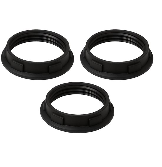 Losse Lamphouder ringen E14 - Ø28mm - Zwart (3 stuks)