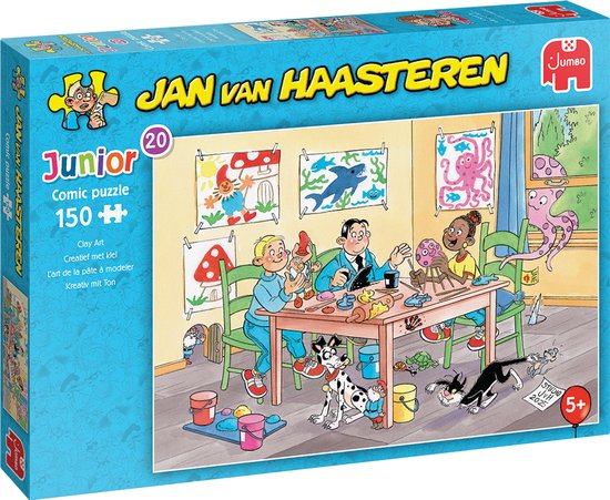 Jan van Haasteren Junior 20 - Creatief met klei - 150 stukjes puzzel - Legpuzzel voor kinderen - Vanaf 5 jaar