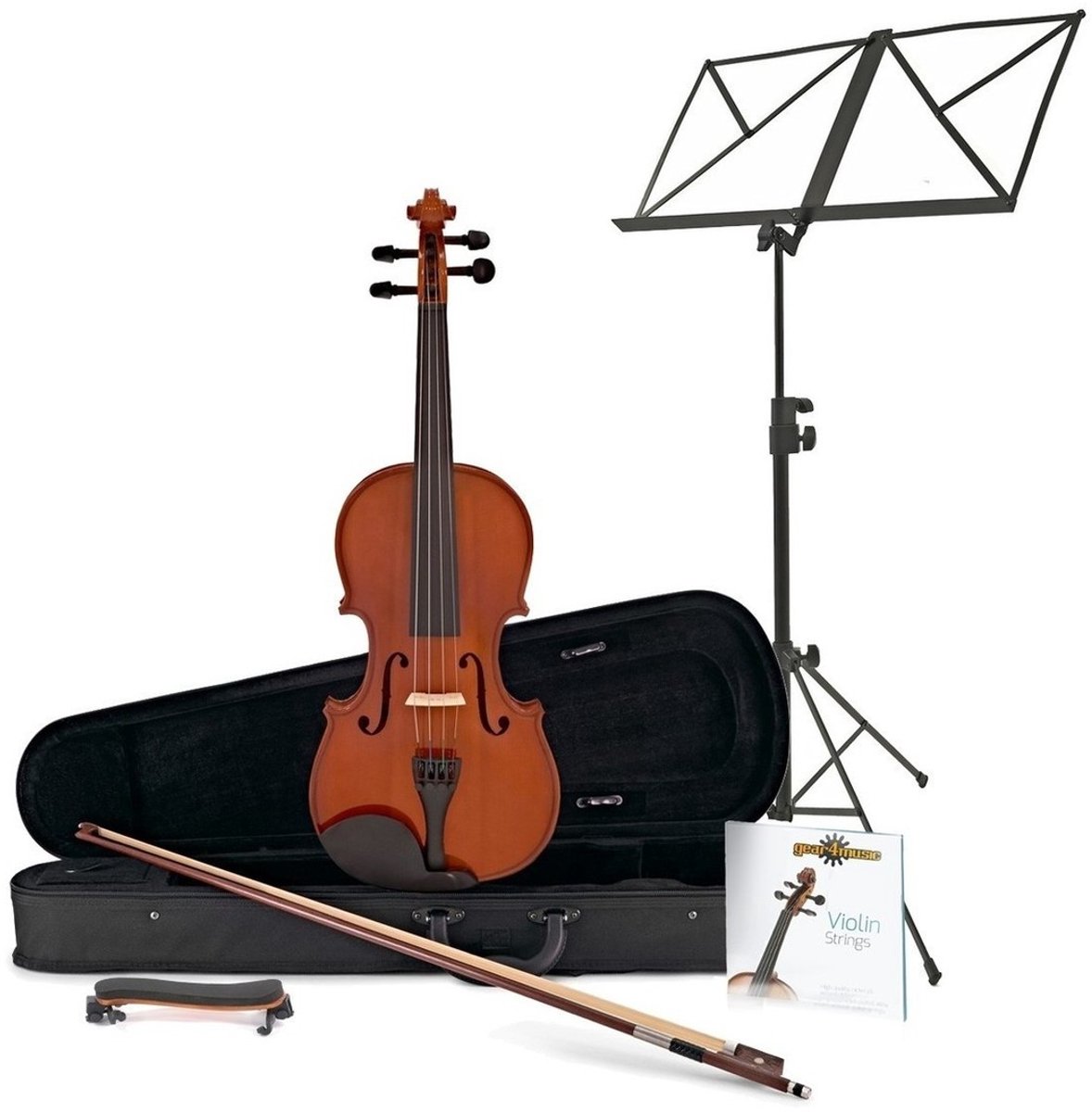 1/2 Studieviool + Accessoirepakket van Gear4music