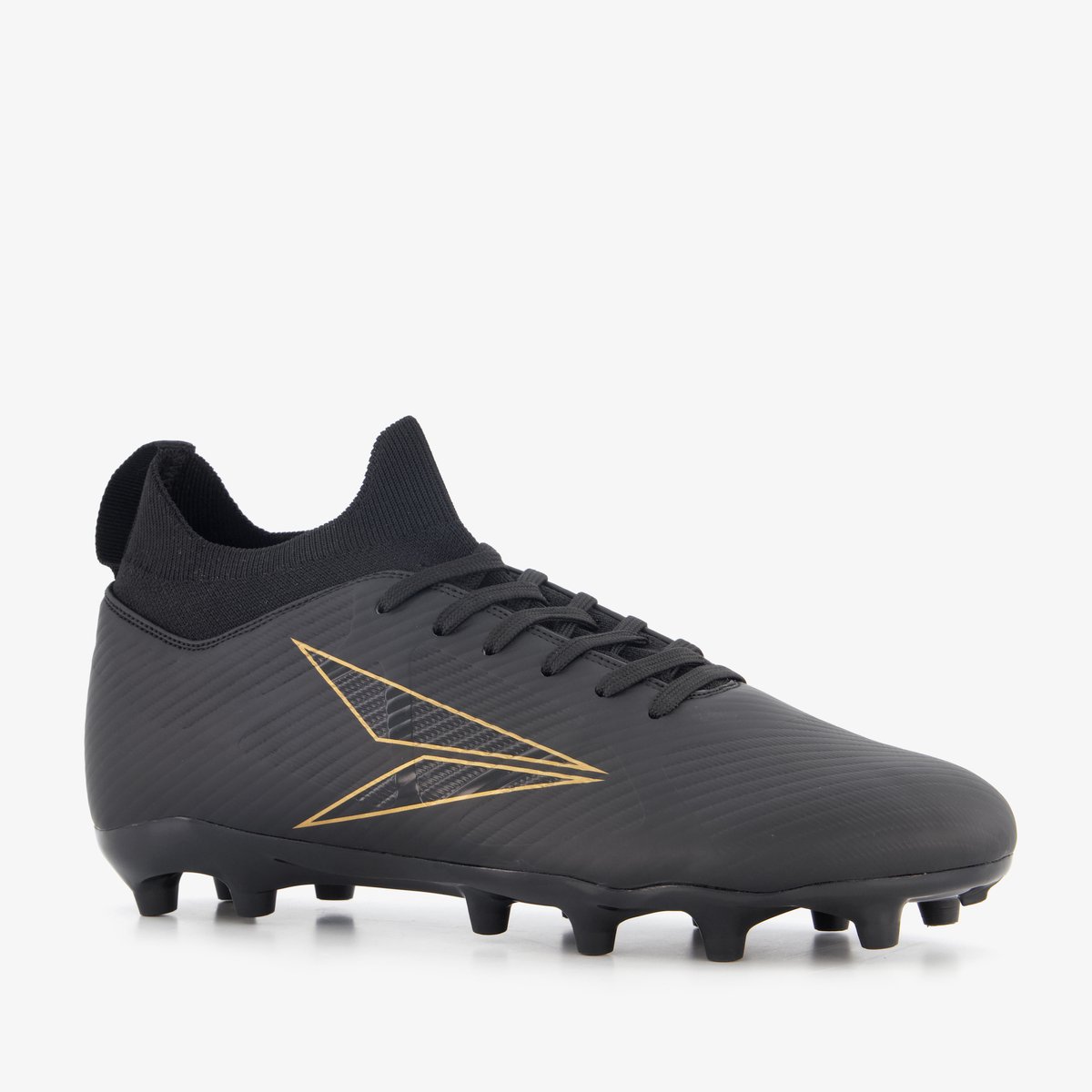 Dutchy FG heren voetbalschoenen zwart - Maat 47 - Uitneembare zool