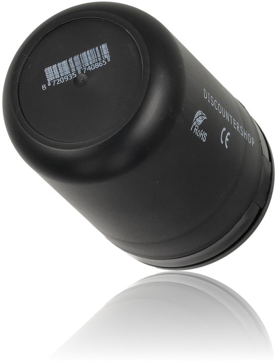 Auto Asbak 2 Stuks – Zwart met Deksel & LED – Rookvrije Asbak voor Auto & Vrachtwagen – Ø7 cm x 10.5 cm – Past in Bekerhouder – Geurloos & Veilig