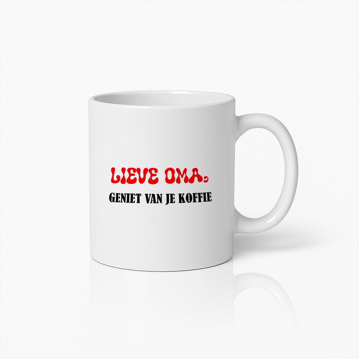 Lieve Oma Koffiemok – "Geniet Van Je Koffie" Warm Geschenk – Perfect Voor Oma