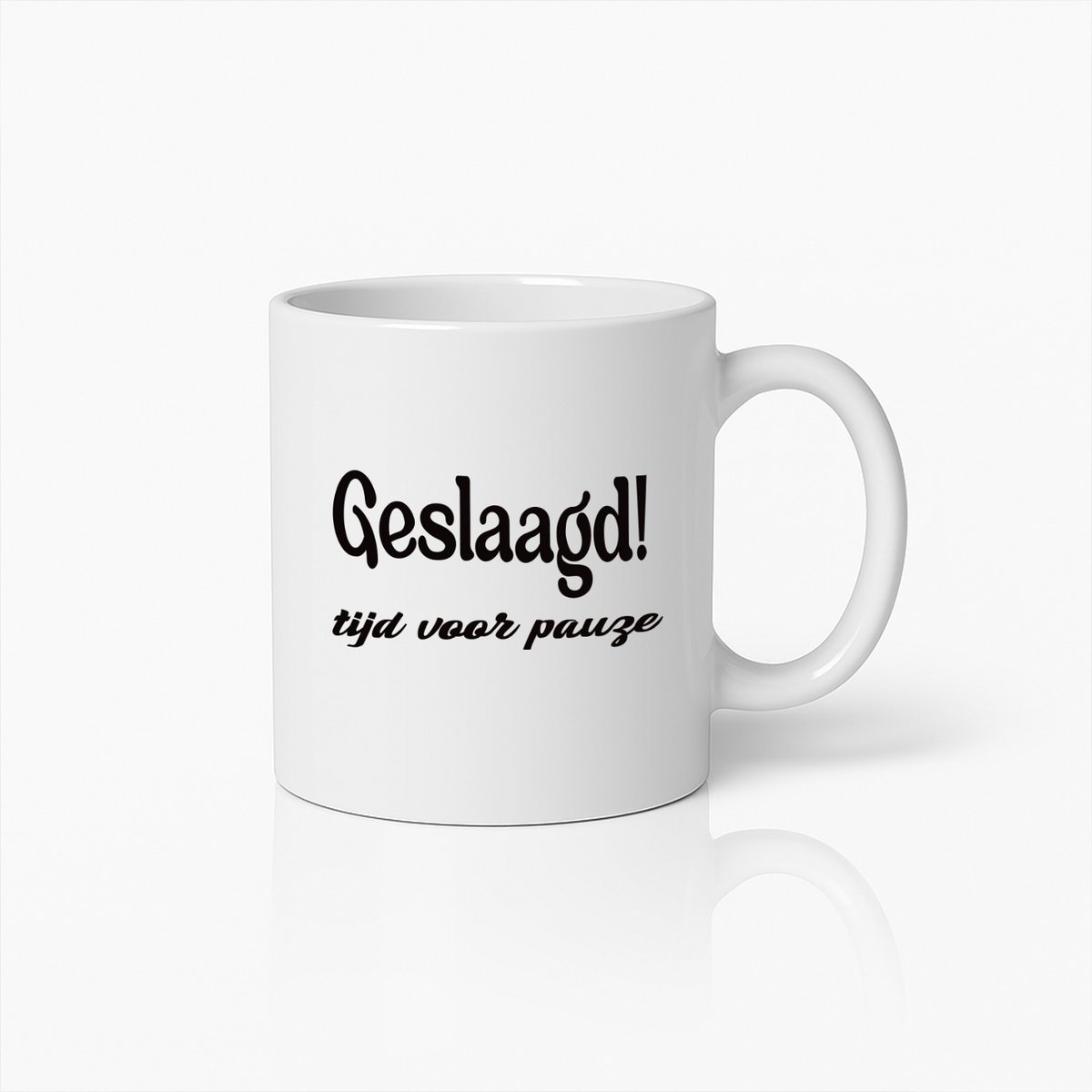 Geslaagd! Tijd Voor Pauze" Vieringsmok – Perfect Cadeau Voor Afgestudeerden