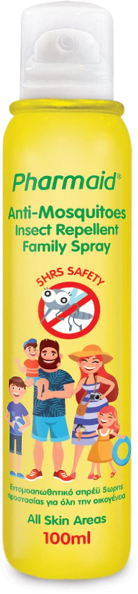 Anti Muggen Insect Repellent Family Spray 100ml – Natuurlijke Bescherming tegen Muggen, Knutten en Teken voor het Hele Gezin