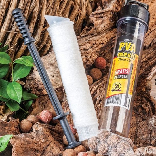 EXC PVA Mesh Tube + Plunger - 22mm x 5m - PVA Tube set voor Karper vissen — afbeelding 4
