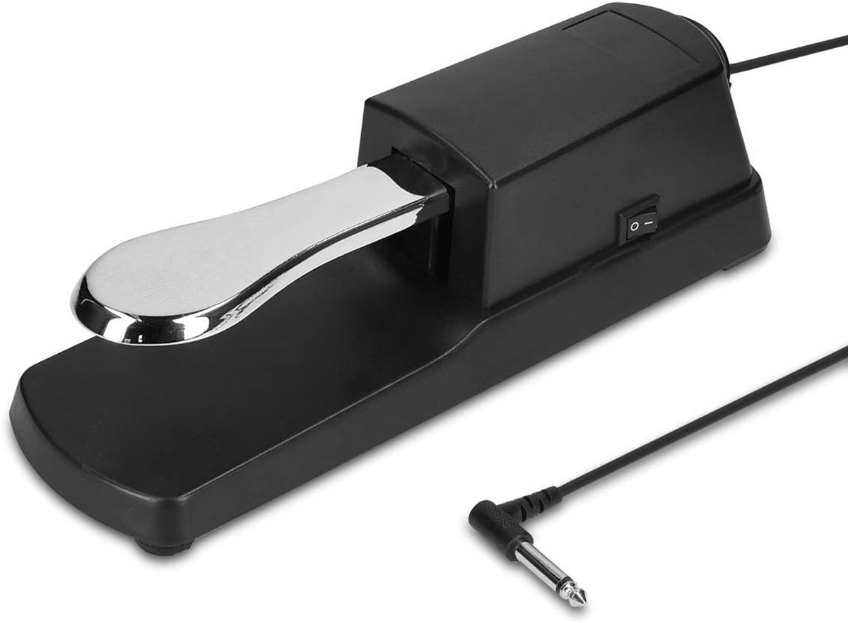 Universeel Sustain Pedaal voor Keyboard - 1.5m Kabel voor Digitale Piano, Synthesizer en Elektronische Organen - Zwart