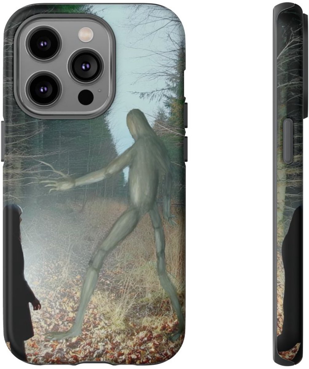 Mysterieuze Bosontmoeting – Telefoonhoesje Geschikt voor iPhone 14 Pro