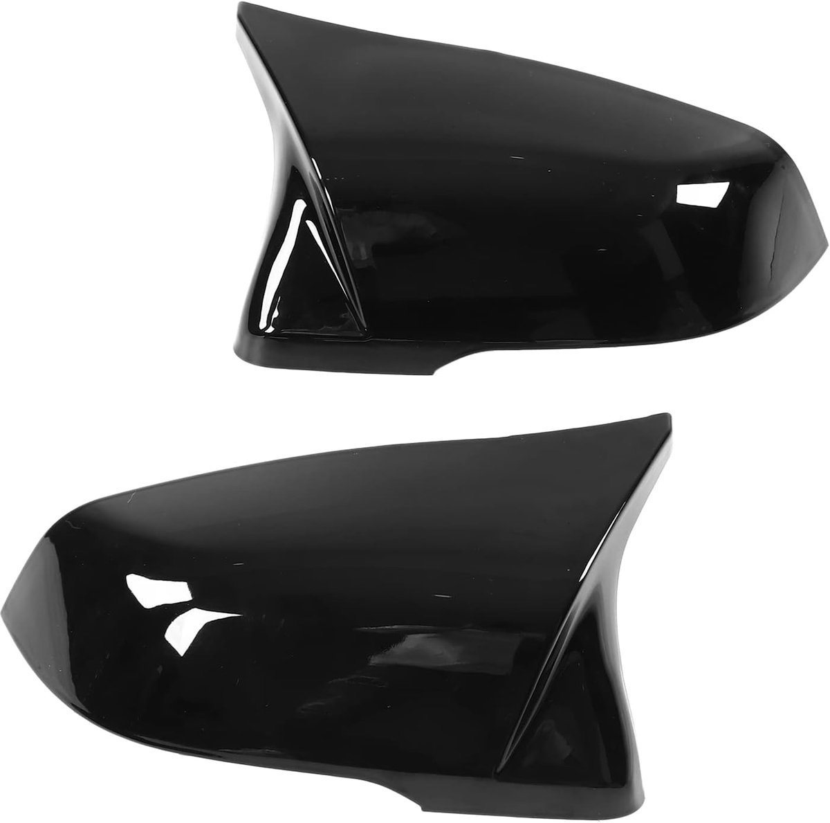 Rear View Mirror Cover, 1 Pair Car Rearview Mirror Cover ABS Plastic Rearview Mirror Cover Side Mirror Cover Cap Trim Replacement for GR Supra A90, X1 F48, X2 F39, Z4 G29 Car Mirrors
