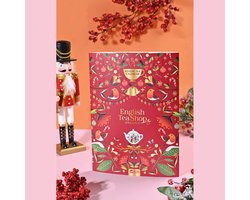 English Tea Shop - Tea Book Red Adventskalender – 24x Biologische Theezakjes – Thee Adventskalender in Boekvorm – Feestelijk Kerstcadeau