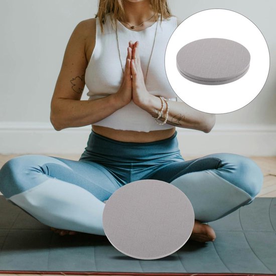 Allecto plus - Elleboog- en kniebeschermers voor pilates en yoga - Set van 2 stuks - Grijs TPE - Fitness accessoires - Mannen yoga mat van Allecto Plus — afbeelding 3