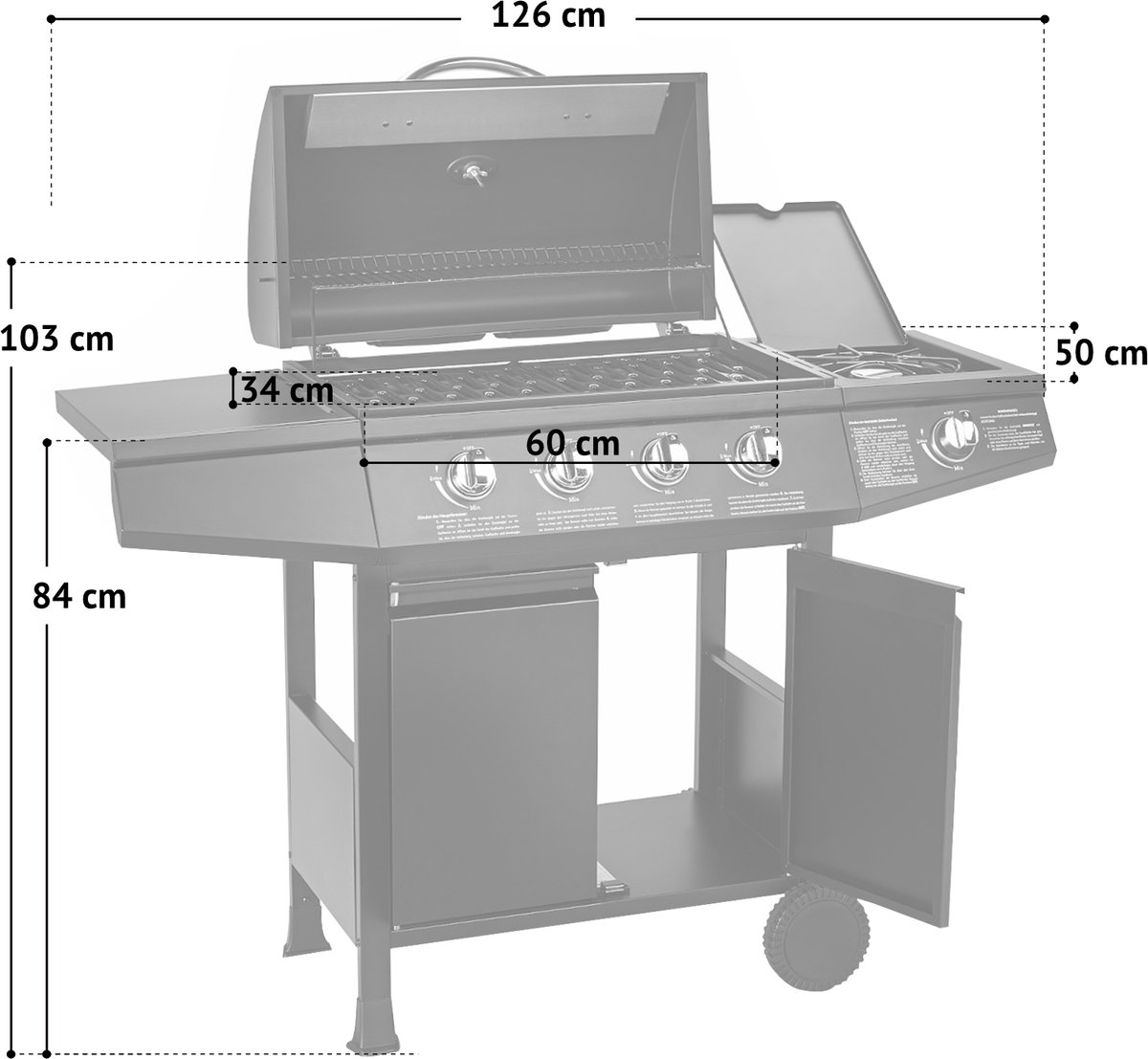 Taino Basic 4+1 Gasbarbecue thumbnail 2