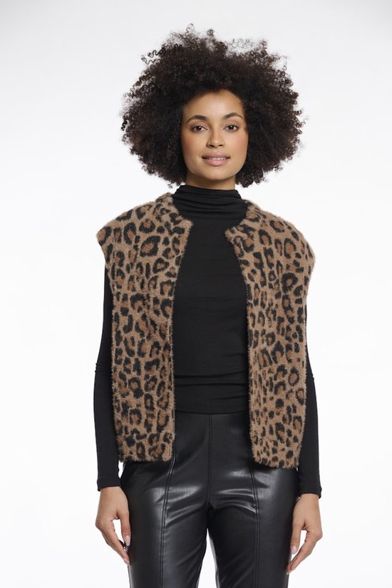 Rino&Pelle dames gilet - Elona waistcoat - Leopard