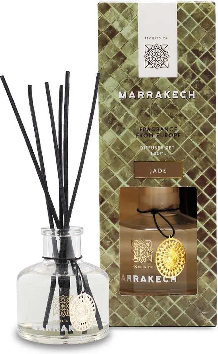 Secrets of Marrakech Luxe Diffuser Set Geurverspreider - Jade - 100 ml