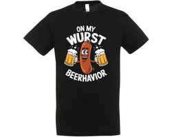 On My Wurst Beerhavior T-shirt - Heren Dames Unisex - Oktoberfest outfit - Oktoberfest T-shirt - Bier - Oktoberfest Kleding - Lederhosen - T-shirt - Bierfeest - Bratwurst - Oktoberfest 2026 - Maat XXL