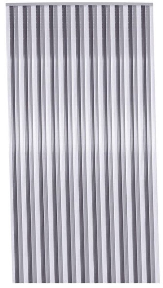2LIF Aruba Zwart Wit Grijs Vliegengordijn deur - 90 x 200 cm