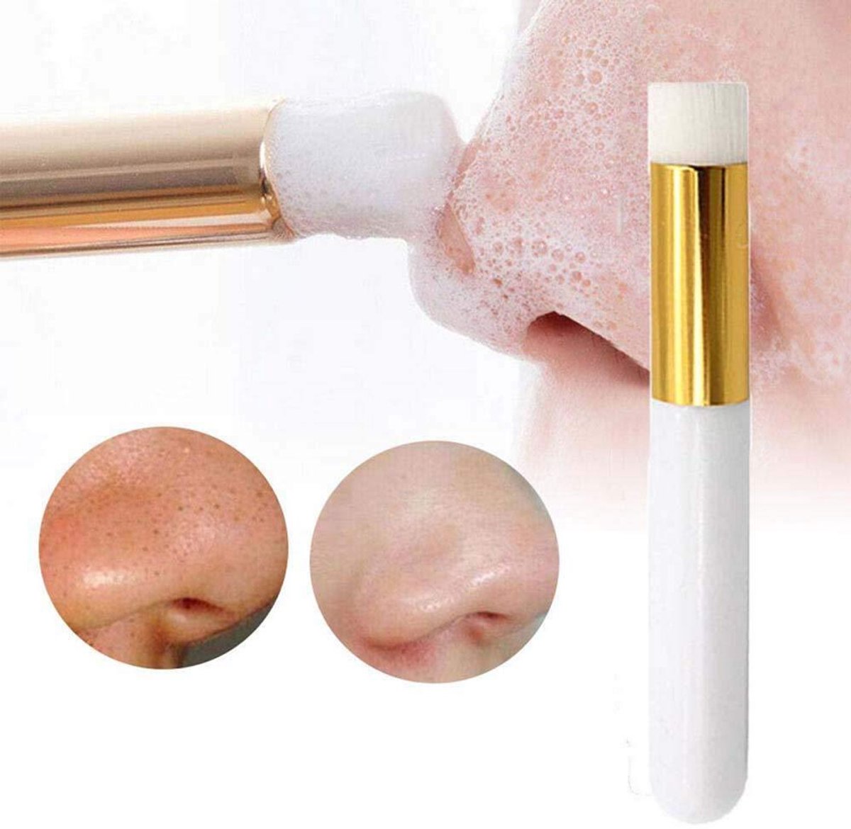Mee-eter Verwijder Tool – Neuswasborstel - Wimper Reinigingsborstels - Zachte Borstel voor Wimperextensions - Lash Cleaning Brush - Make-up Verwijderborstel – LOUZIR