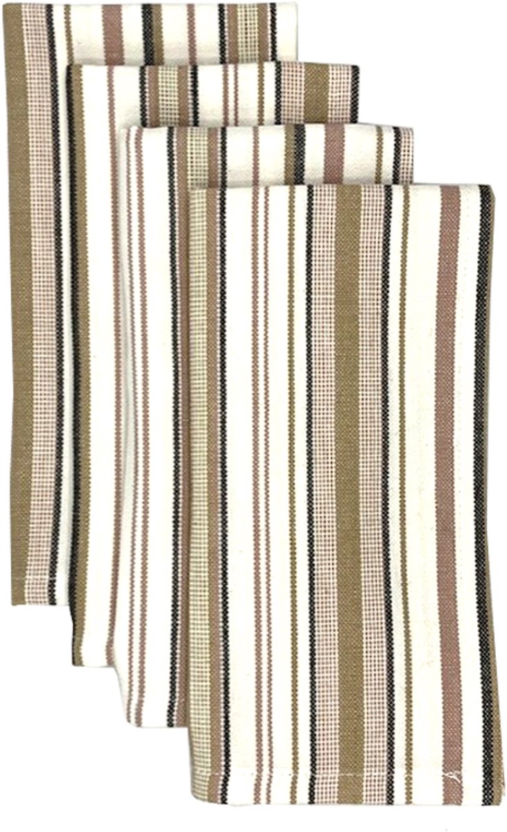 Stripe servet primerose - set van 6