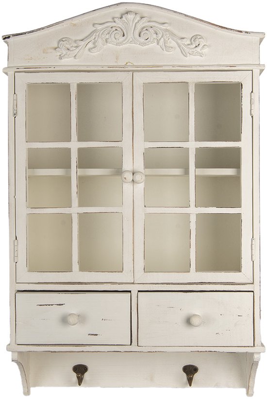 Armoire murale Clayre & Eef 45 x 19 x 71 cm Bois Wit