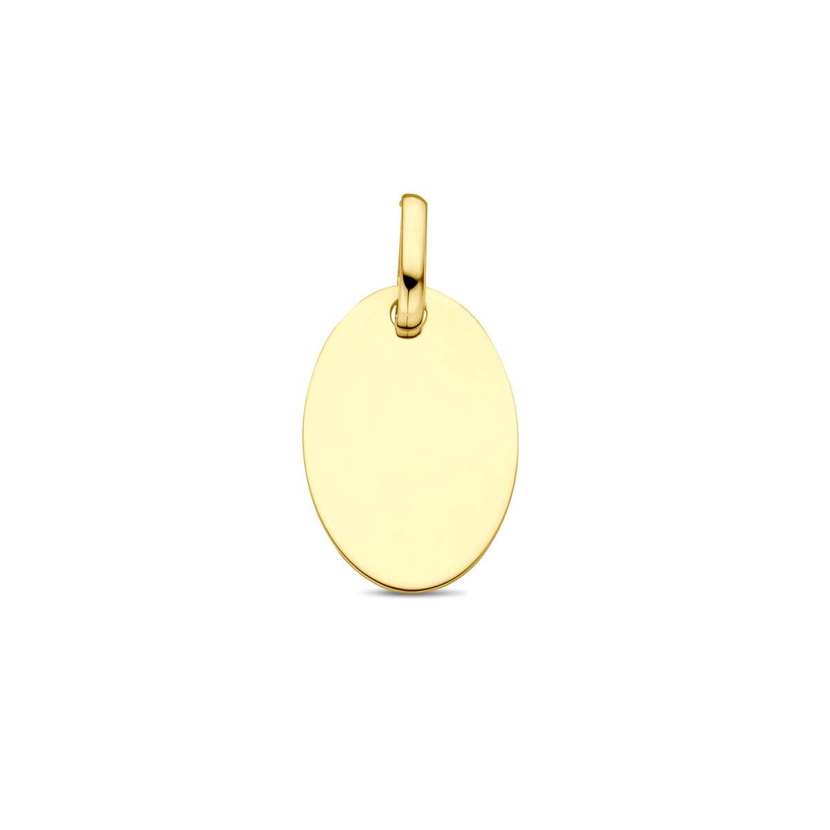 9K Geelgouden 9k graveerhanger ovaal 20 mm - 8000172