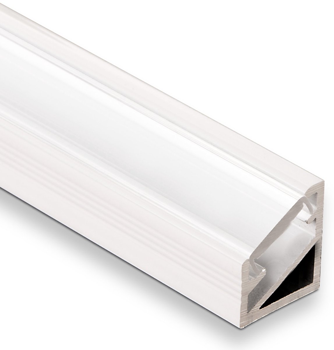 10 x LED Hoekprofiel-66 wit / opaal 2m voor LED strips
