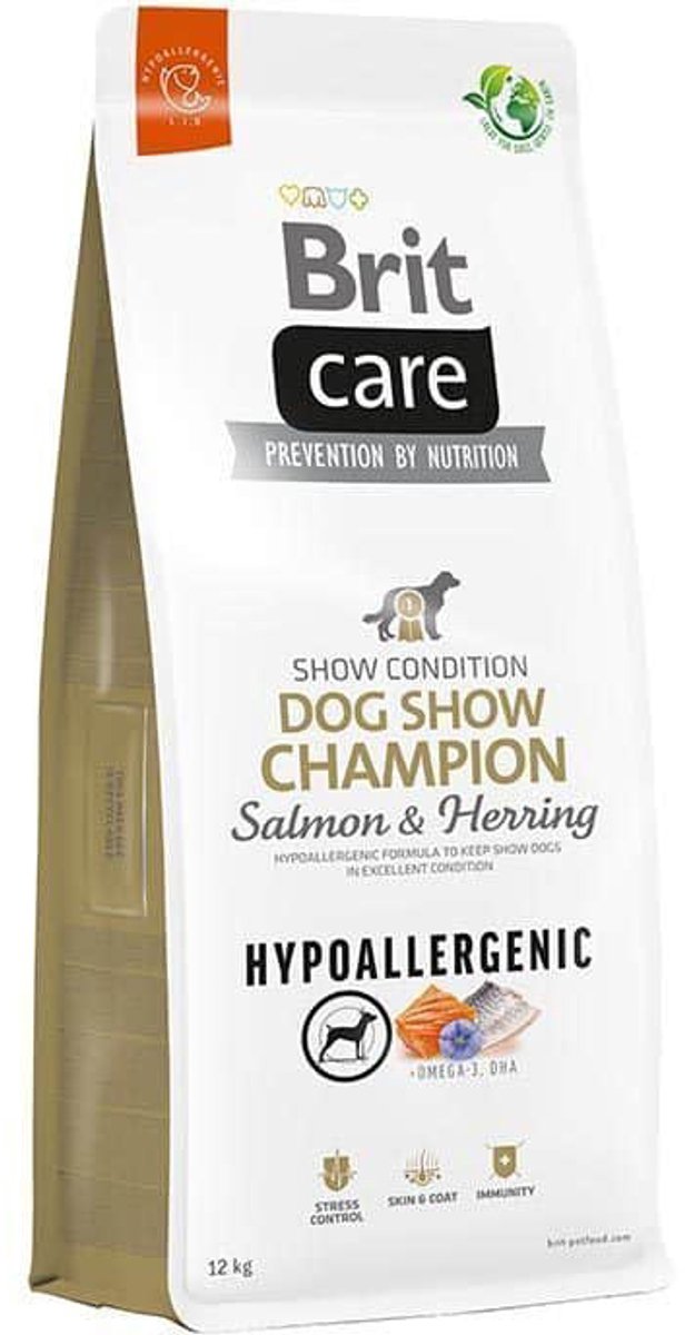12 kg Brit care hypoallergenic dog show champion hondenvoer