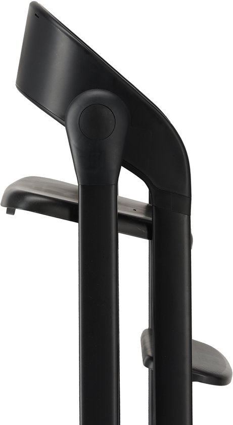 Chaise haute de Luxe Deryan avec transat - Chaise haute évolutive - Pliable - Zwart - Avec transat Nougat