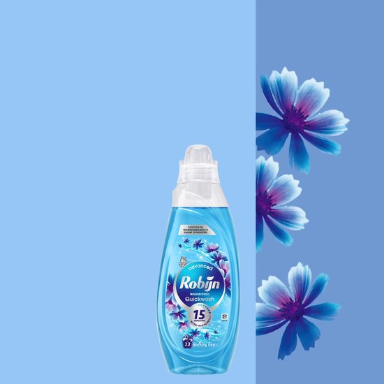 Robijn Quickwash - Vloeibaar Wasmiddel - Morning Dew - 3 flessen - 66 Wasbeurten - Voordeelverpakking