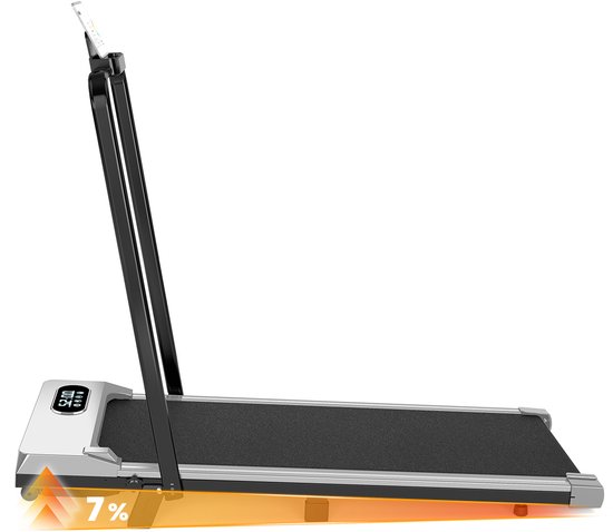 3 Opvouwbare Loopband 8 km/h Zilver 3-in-1 - 3 - €149,99