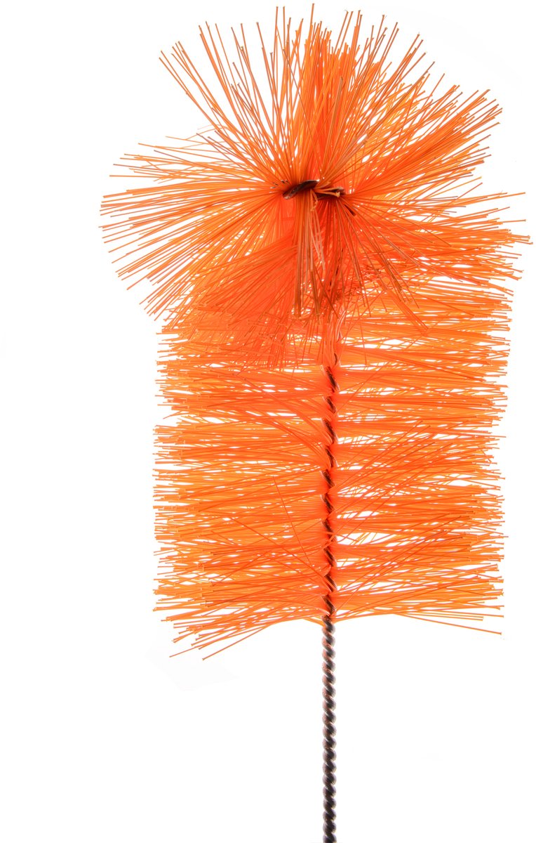 KADAX Reinigingsborstel 90 cm, handige flessenborstel, lange flessenreiniger, borstel voor het reinigen van smalle halsflessen, robuuste ballonborstel